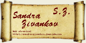 Sandra Živankov vizit kartica